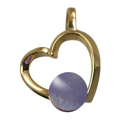 Lavender Amore Cremation Ash Pendant