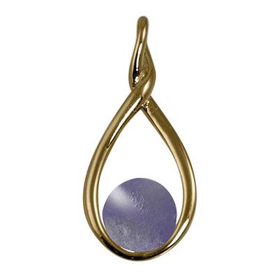 Lavender Infinity Cremation Ash Pendant