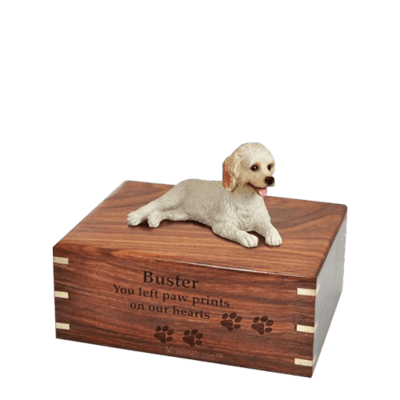 Laying Labradoodle Small Doggy Urn