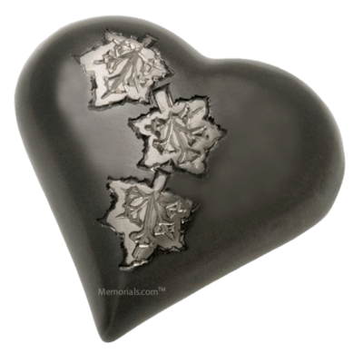 Leaves Heart Keepsake Cremation Urn