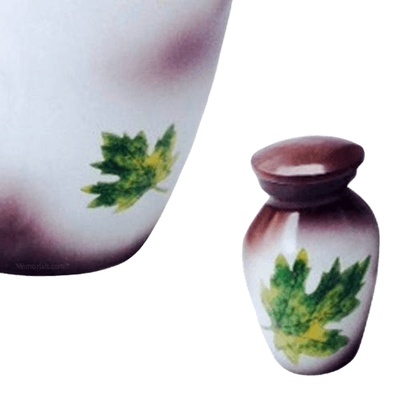 Leaves of Paradise Keepsake Cremation Urn