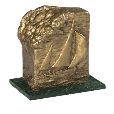 Sailing Bronze Cremation Urn