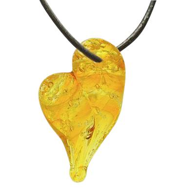 Lemondrop Cremation Ash Pendant