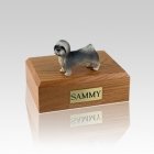 Lhasa Apso Gray Puppycut Small Dog Urn