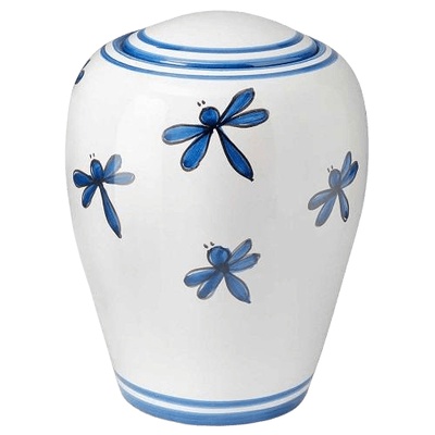 Libellula Ceramic Urn