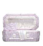 Lilac Carriage Small Child Casket