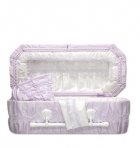 Lilac Carriage Large Child Casket