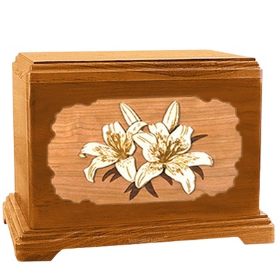 Lily Mahogany Hampton Cremation Urn