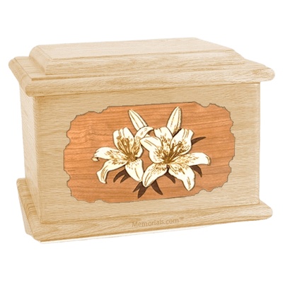 Lily Maple Memory Chest Cremation Urn