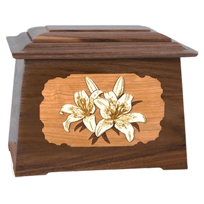 Lily Walnut Aristocrat Cremation Urn