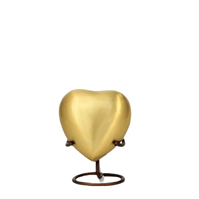 Lineas Bronze Heart Cremation Urn
