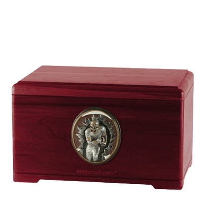 Linebacker Rosewood Cremation Urn