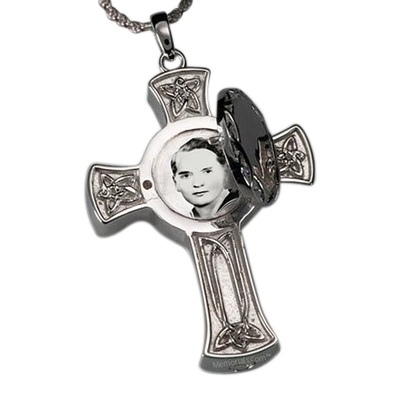 Locket Cross Cremation Pendant III