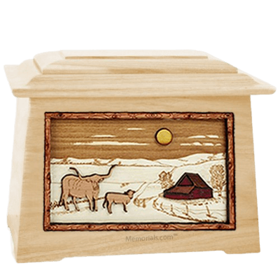 Longhorn Maple Aristocrat Cremation Urn