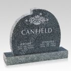 Lotus Companion Granite Headstone