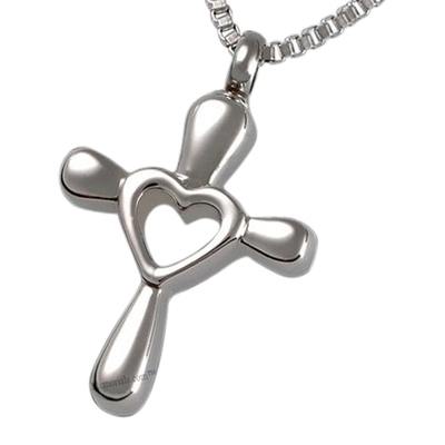 Love Cross Cremation Pendant