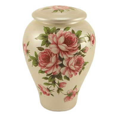 Love Roses Ceramic Urn