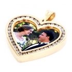 Love Yellow Gold Photo Pendant