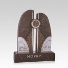 Lovebirds Companion Granite Headstone