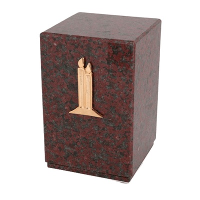 Memoriam Red Marble Cremation Urn