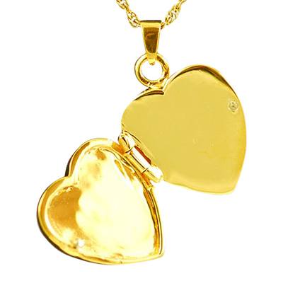 Double Pearl Heart Keepsake Pendant II