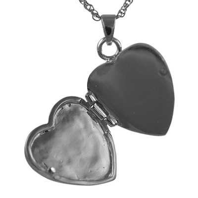 Double Pearl Heart Keepsake Pendant