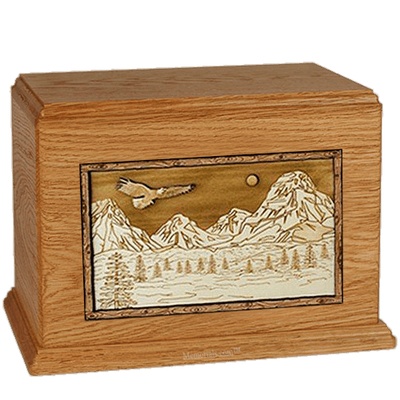 Mount Splendor Mahogany Cremation Urn For Two