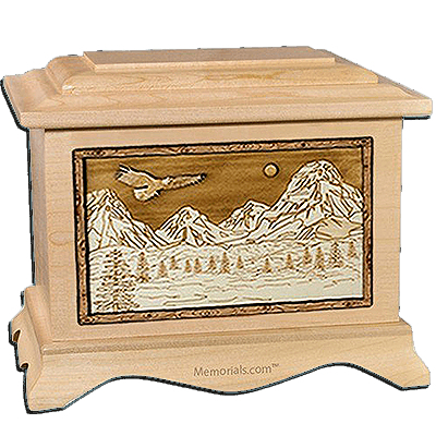 Mount Splendor Maple Cremation Urn For Two