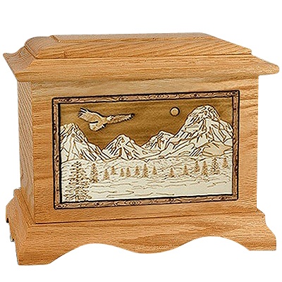 Mount Splendor Oak Cremation Urn For Two