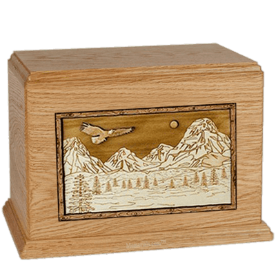 Mount Splendor Oak Cremation Urn For Two