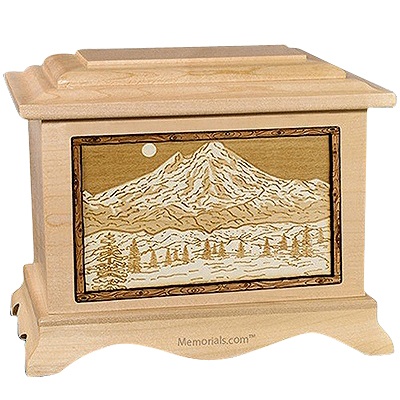 Mt Baker Maple Cremation Urn For Two