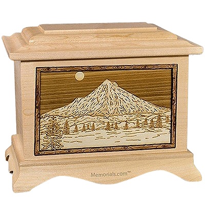 Mt Hood Maple Cremation Urn For Two