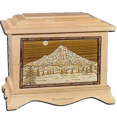 Mt Hood Maple Cremation Urn For Two