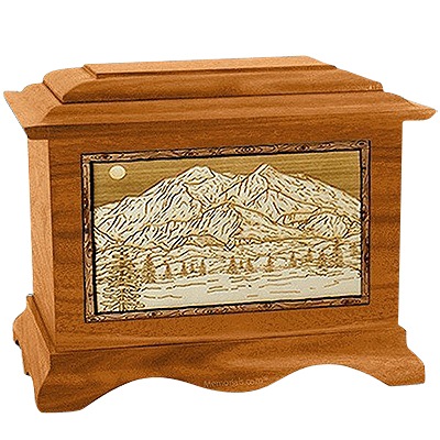 Mt Mckinley Mahogany Cremation Urn For Two