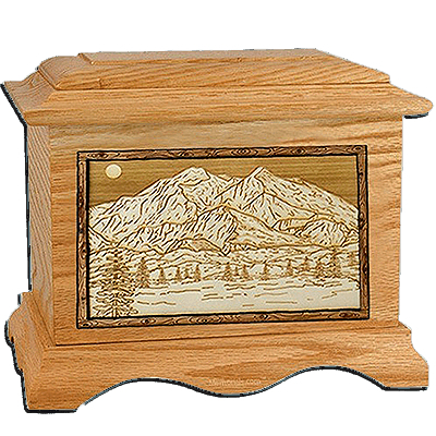 Mt Mckinley Oak Cremation Urn For Two