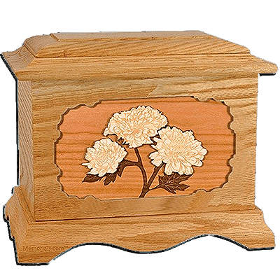 Mums Oak Cremation Urn for Two