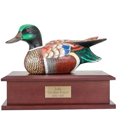 Male Decoy Duck Dog Urn