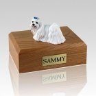 Maltese Blue Ribbon Large Dog Urn