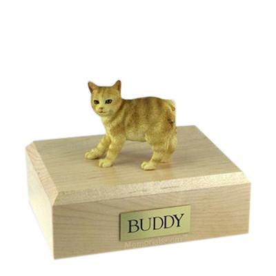Manx Red Taby Large Cat Cremation Urn