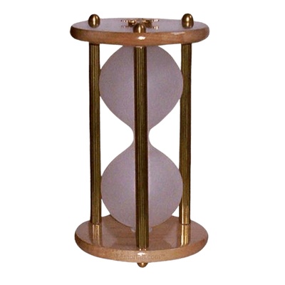 Hourglass Brass Keepsake Urn