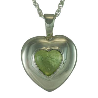 March Cremation Heart Pendant