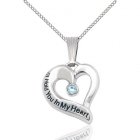 March White Gold Heart Keepsake