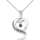 May Silver Heart Keepsake