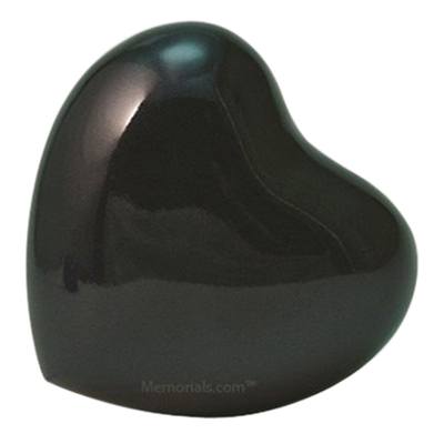 Midnight Heart Metal Pet Urn