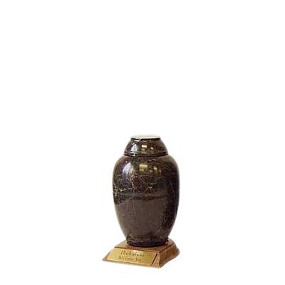 Midnight Marble Small Pet Urn