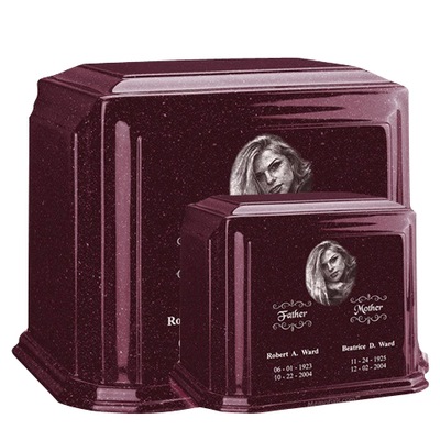 Millennium Burgundy Marble Urns