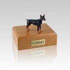 Miniature Pincher Black & Tan Small Dog Urn