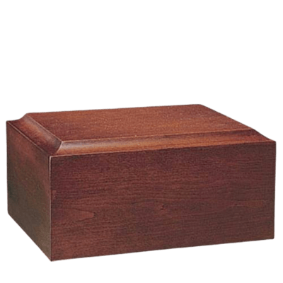 Minimalist Mahogany Companion Urn