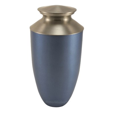 Mod Blue Cremation Urn