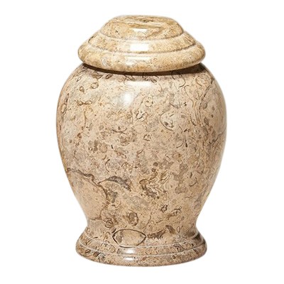 Modern Fossil Marble Pet Urn